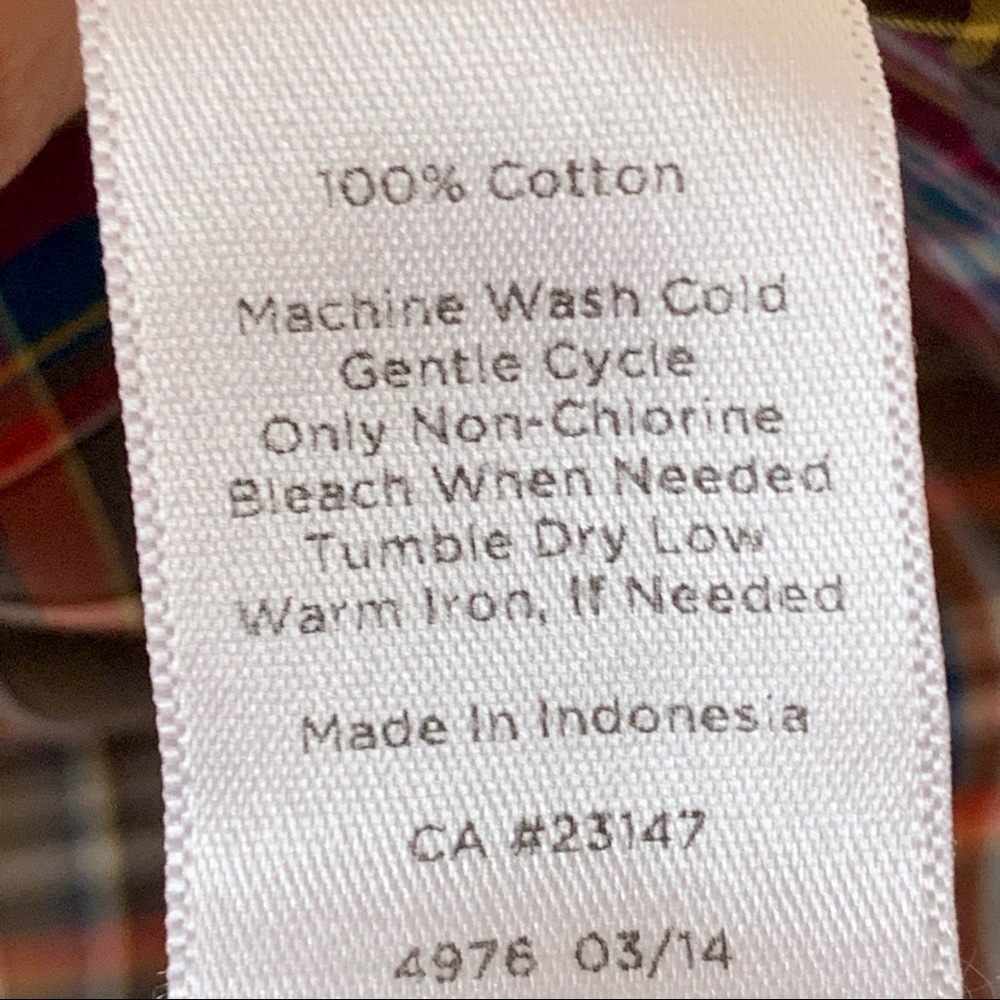 TALBOTS Petite Purple Plaid Button Down—SZ. 8P - Picture 10 of 14